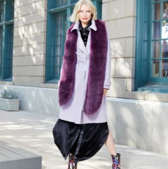 Badgley Mischka Double Face Wool Wrap Coat - Picture 3 of 8